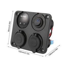 PANEL CONTROL -USB-VOLT-MECHERO